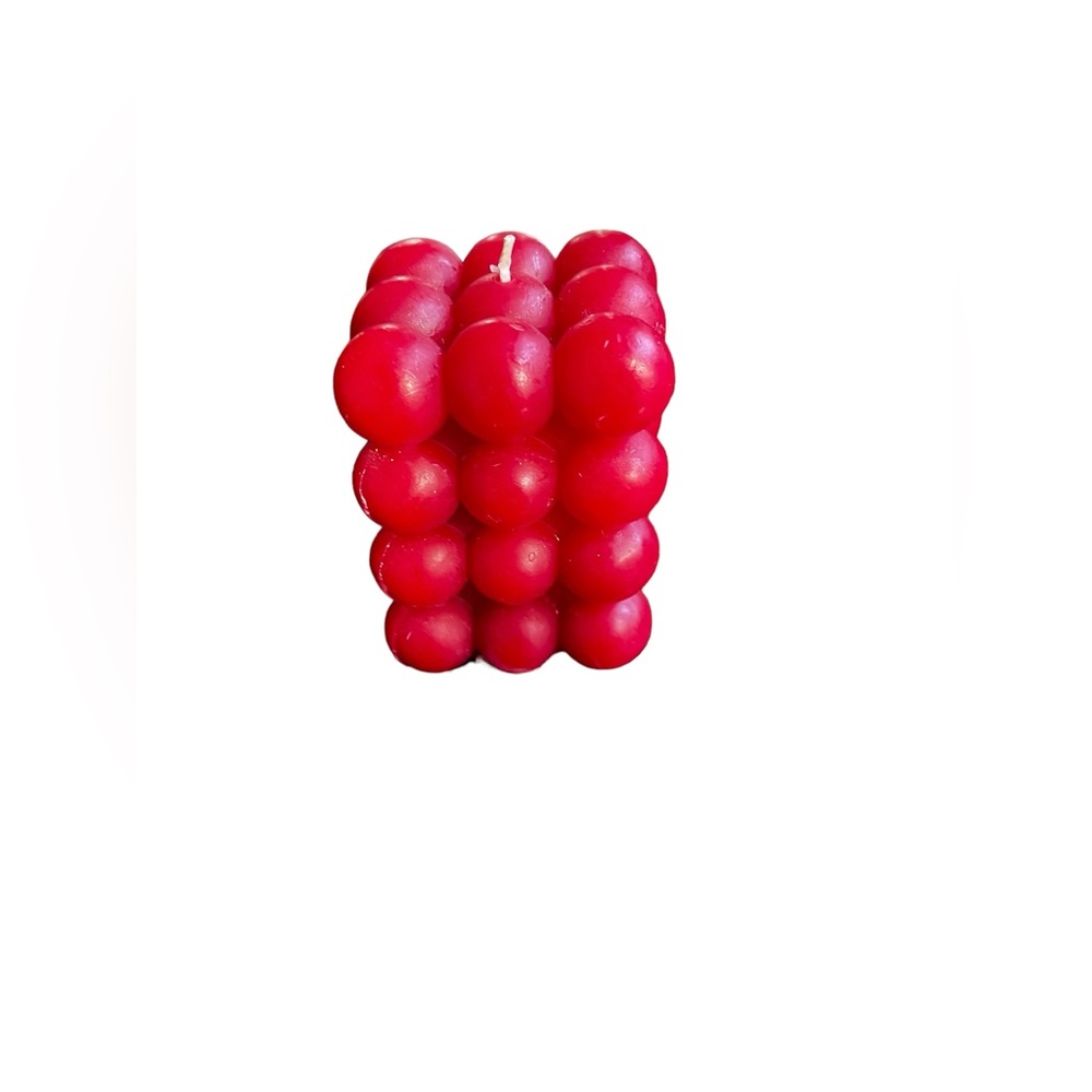 Opalhouse Red Bubble Candle OS New